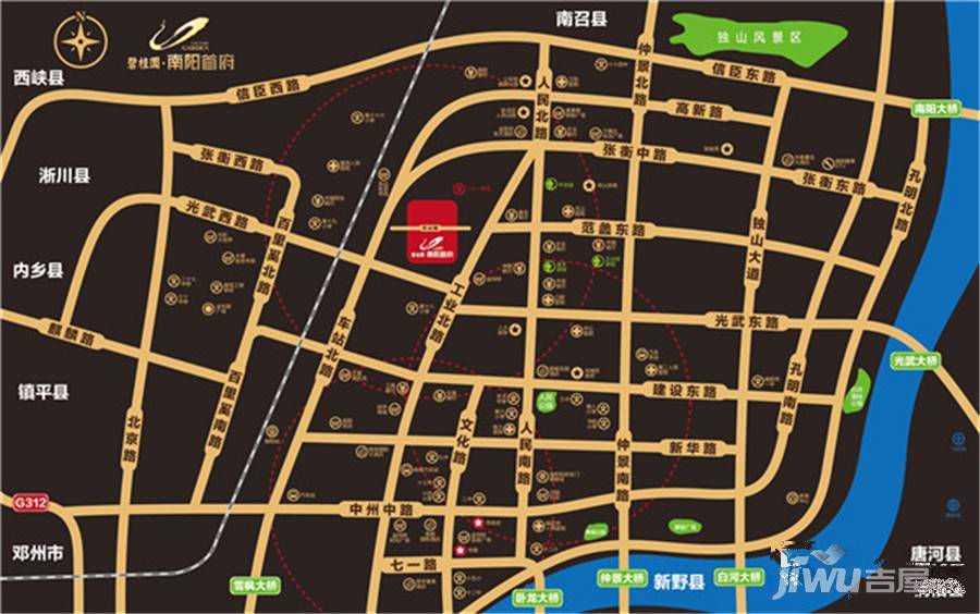 碧桂园南阳首府位置交通图