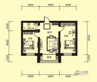 江岸龙苑2室1厅1卫69㎡户型图