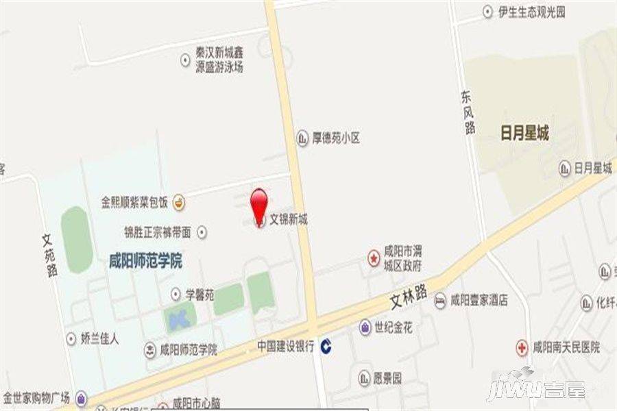 文锦新城位置交通图