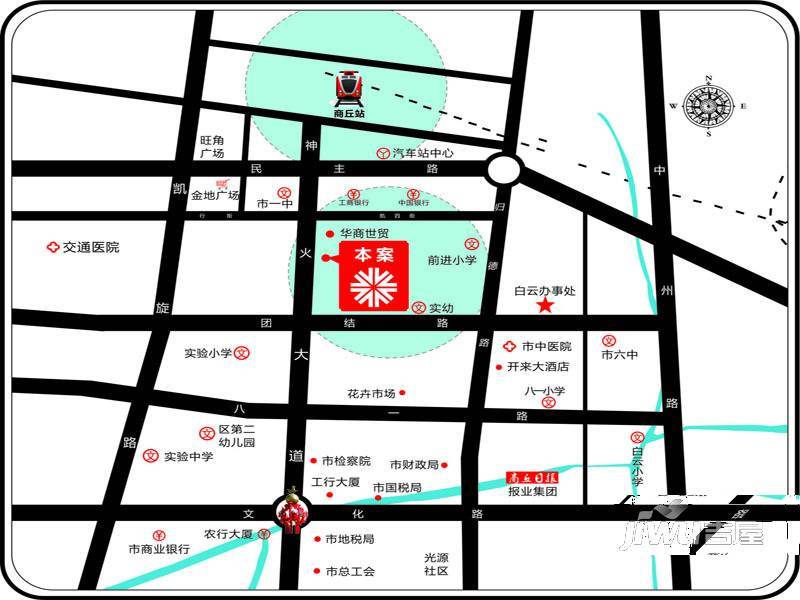 东华百汇国际广场位置交通图图片