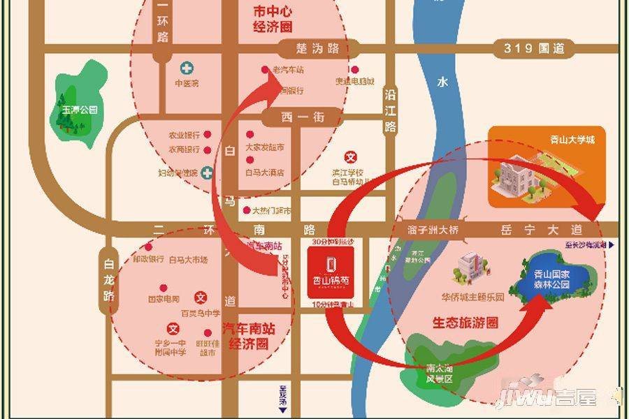 香山锦苑位置交通图2
