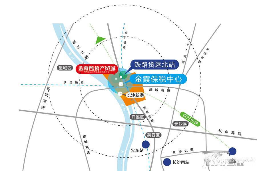 金霞跨境产贸城位置交通图图片