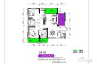 长燃新奥佳园3室2厅2卫129㎡户型图