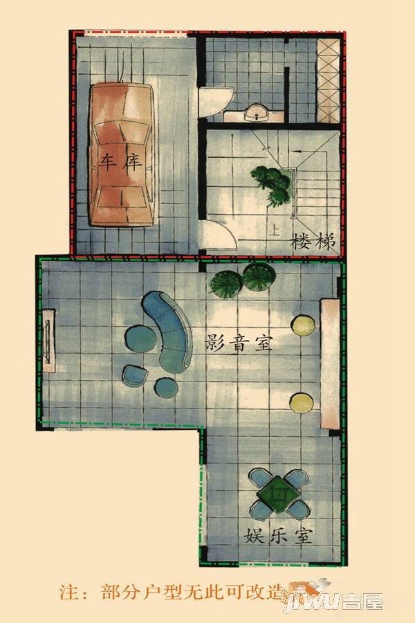 北纬28度7室2厅5卫302.9㎡户型图