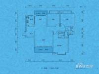蓝月谷裕源国际山庄3室2厅2卫124㎡户型图
