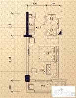 万科金域华府1室1厅0卫27㎡户型图