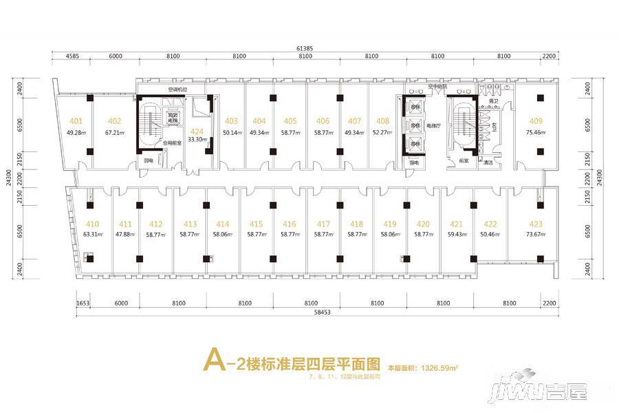 创谷普通住宅1326.6㎡户型图