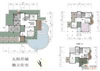 青竹湖太阳星城5室3厅3卫380.8㎡户型图