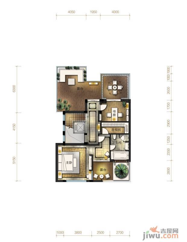 湘江壹号7室5厅5卫146㎡户型图