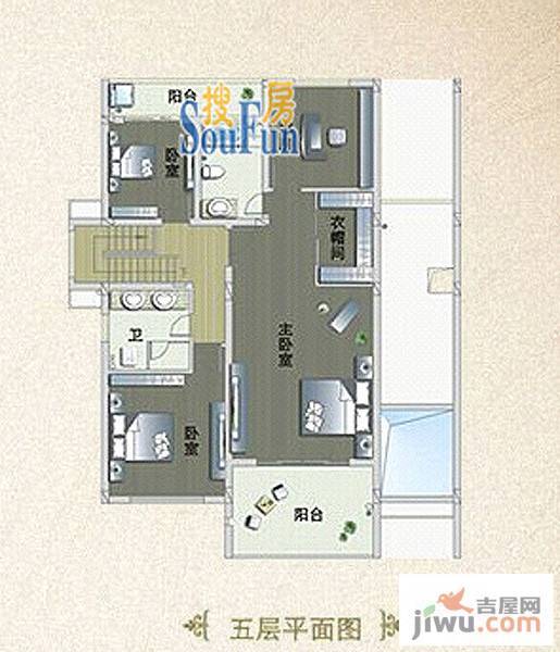 湘江壹号11室3厅6卫326.3㎡户型图