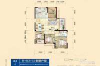 电建地产星湖湾4室2厅2卫116.3㎡户型图