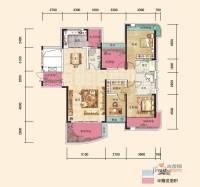 红橡华园4室2厅3卫171.5㎡户型图