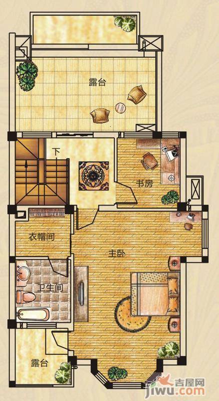 山水英伦庄园8室2厅4卫257.3㎡户型图