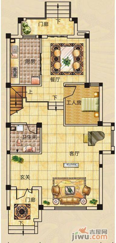 山水英伦庄园8室2厅4卫257.3㎡户型图