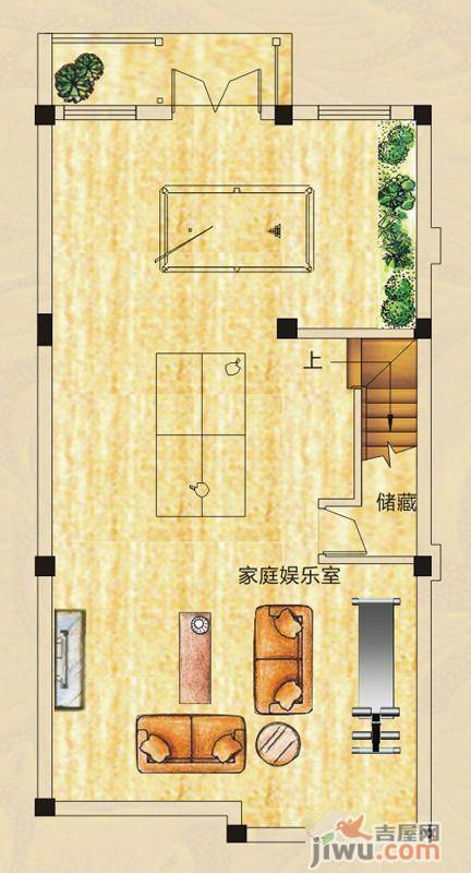 山水英伦庄园4室4厅3卫285.2㎡户型图