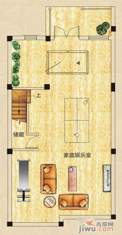 山水英伦庄园4室2厅3卫271.3㎡户型图