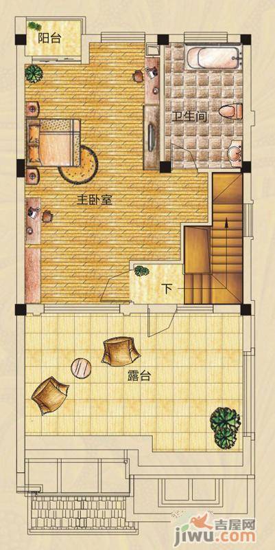 山水英伦庄园4室2厅3卫208.2㎡户型图