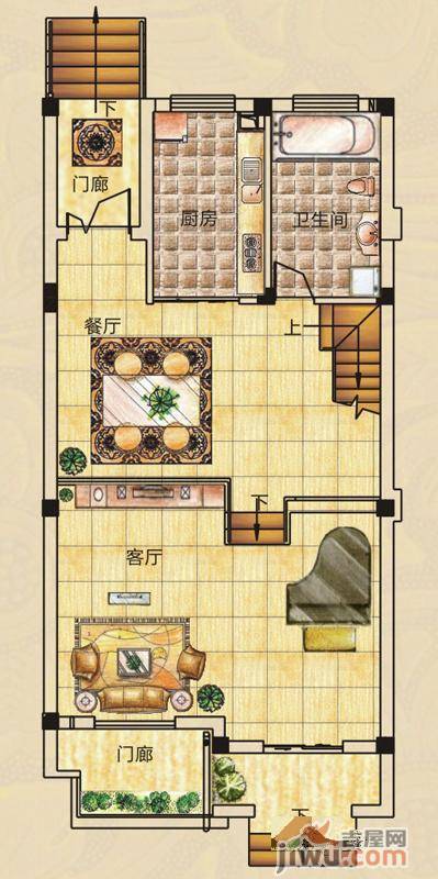 山水英伦庄园4室2厅3卫208.2㎡户型图