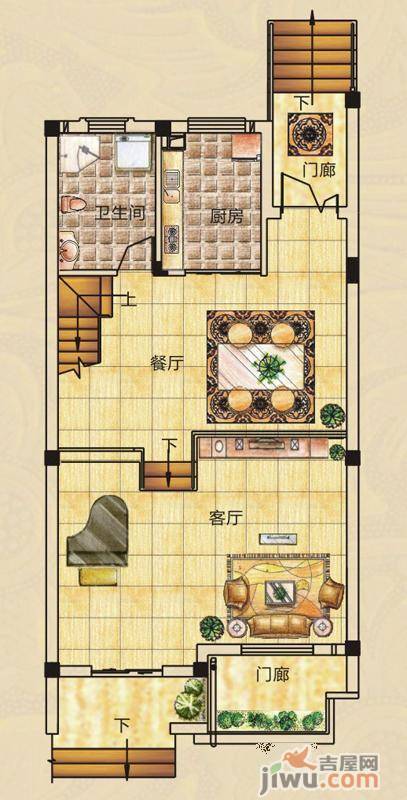 山水英伦庄园4室2厅3卫199.6㎡户型图