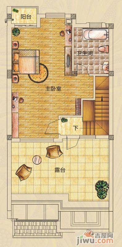 山水英伦庄园4室2厅3卫203.6㎡户型图