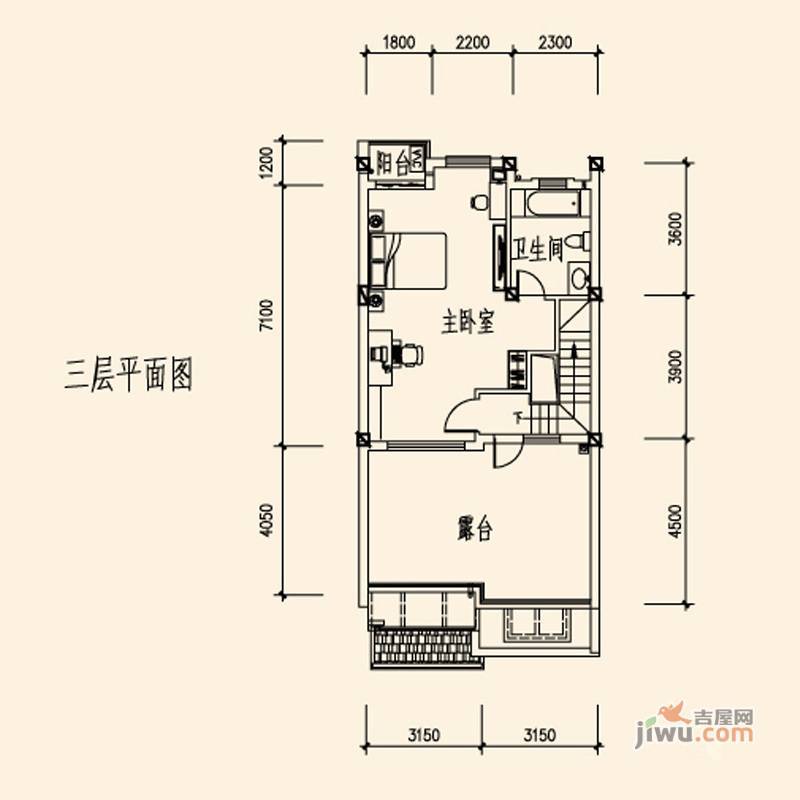 山水英伦庄园4室2厅3卫207㎡户型图