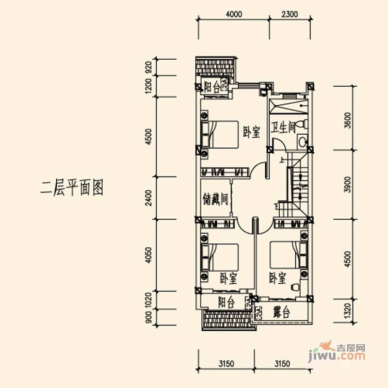 山水英伦庄园4室2厅3卫207㎡户型图