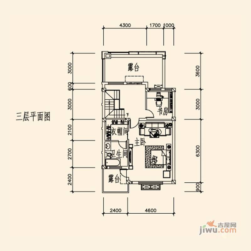 山水英伦庄园4室2厅4卫338㎡户型图