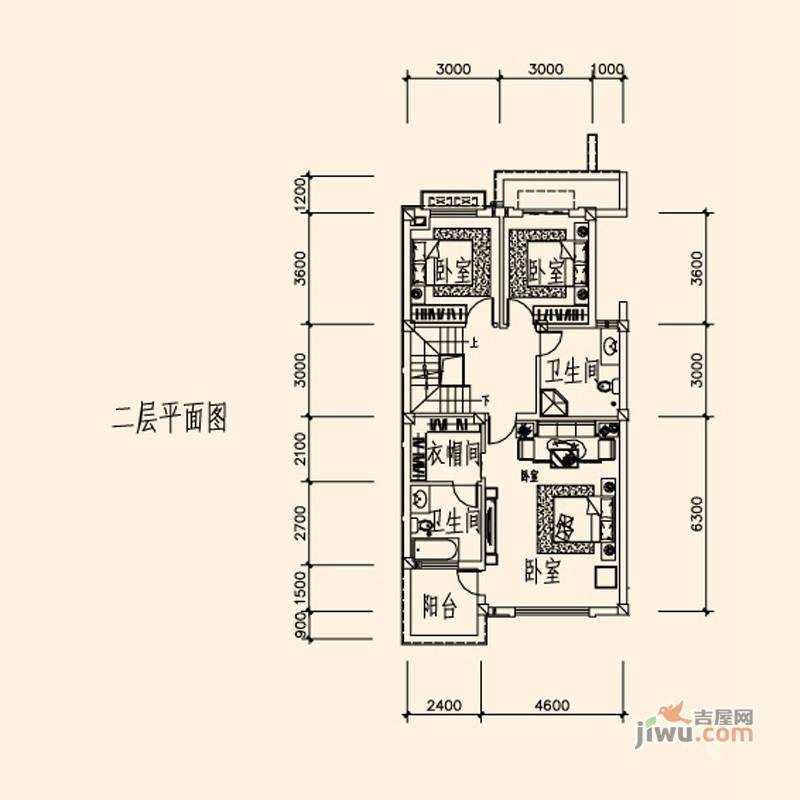 山水英伦庄园4室2厅4卫338㎡户型图