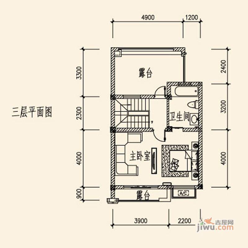 山水英伦庄园3室2厅3卫239㎡户型图