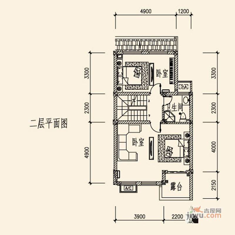 山水英伦庄园3室2厅3卫239㎡户型图