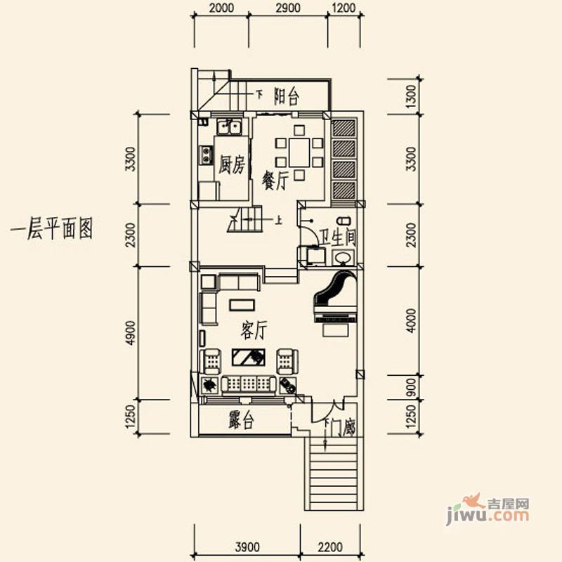 山水英伦庄园3室2厅3卫239㎡户型图