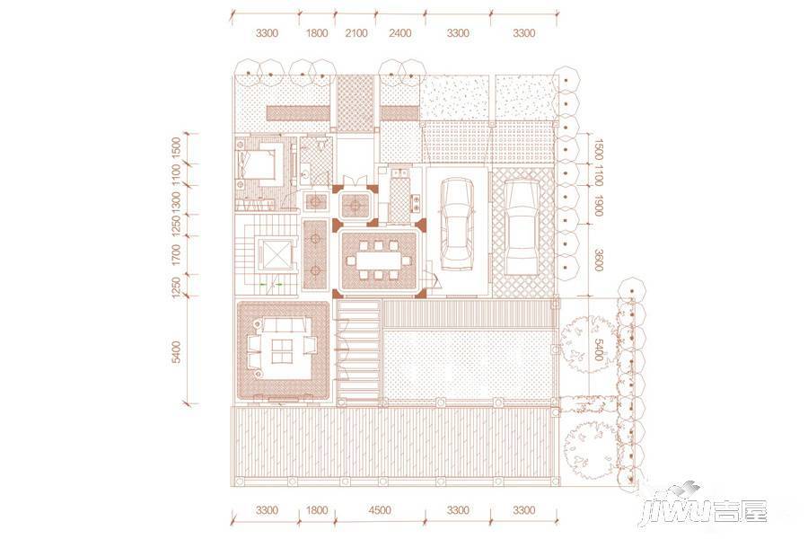 千鹭湖国际度假区4室5厅4卫300㎡户型图