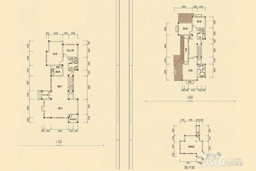 大鹏湾4室2厅3卫331.5㎡户型图