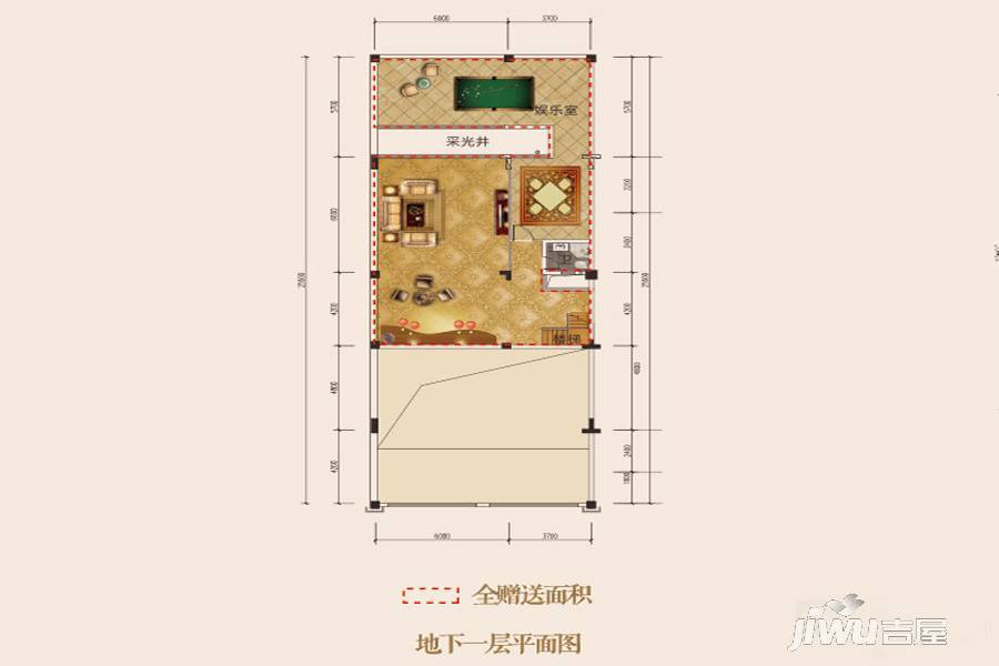 滨江一号4室2厅5卫232.2㎡户型图