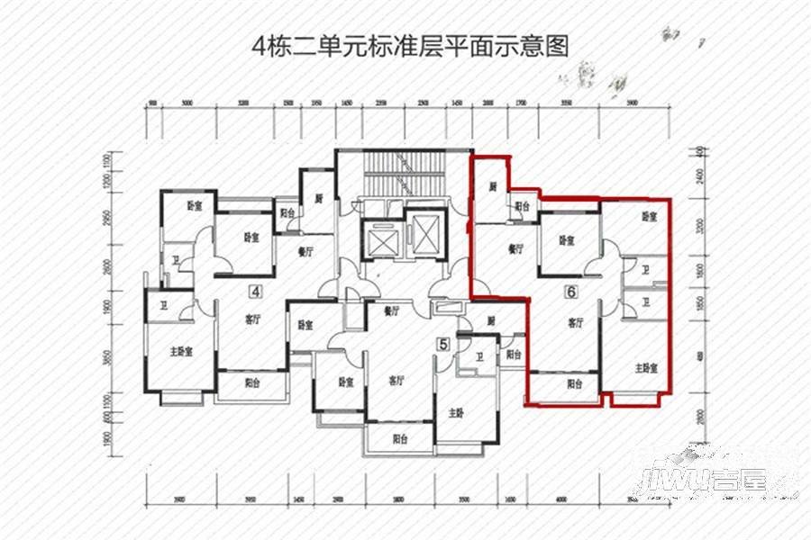 长沙恒大国际广场户型图片