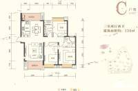 明昇壹城3室2厅2卫130㎡户型图