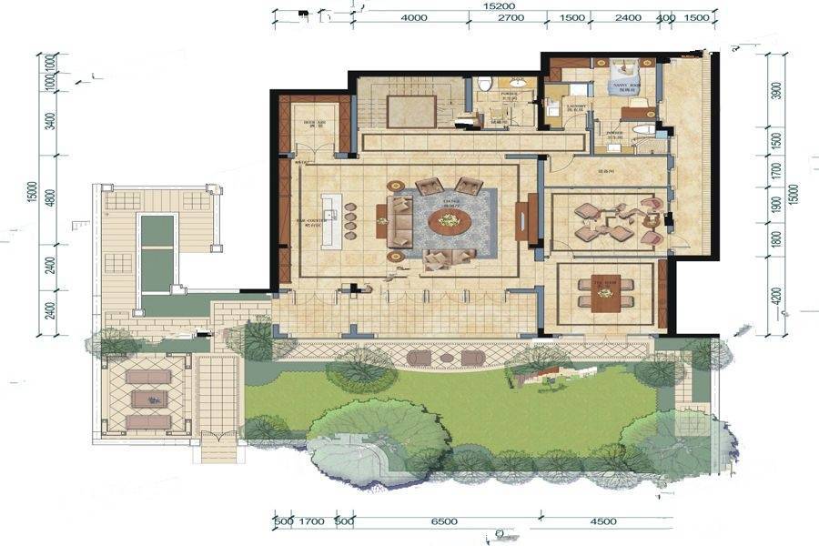 绿城高尔夫小镇6室3厅6卫429㎡户型图