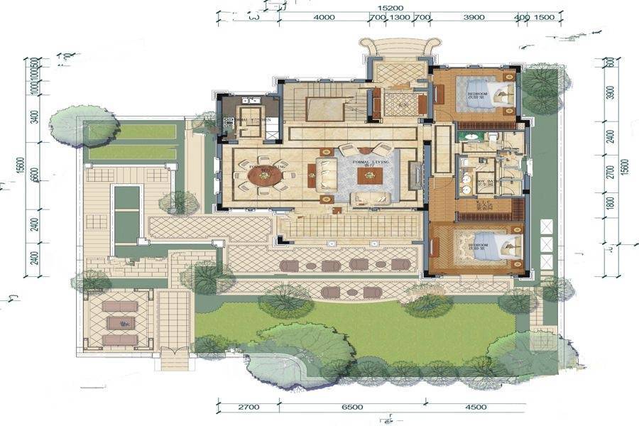 绿城高尔夫小镇6室3厅6卫429㎡户型图