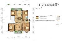 和泓融成府4室2厅2卫128.8㎡户型图