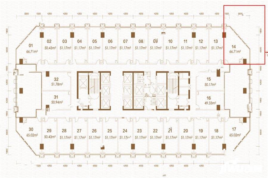 圆泰长沙印户型图