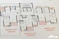 福晟钱隆国际3室2厅2卫129.1㎡户型图