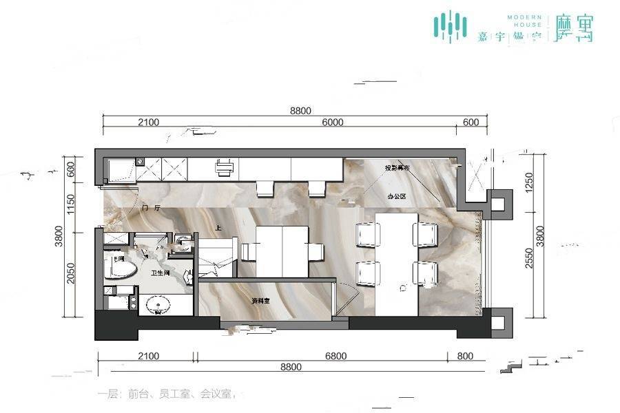 嘉宇银杉1室0厅0卫45㎡户型图