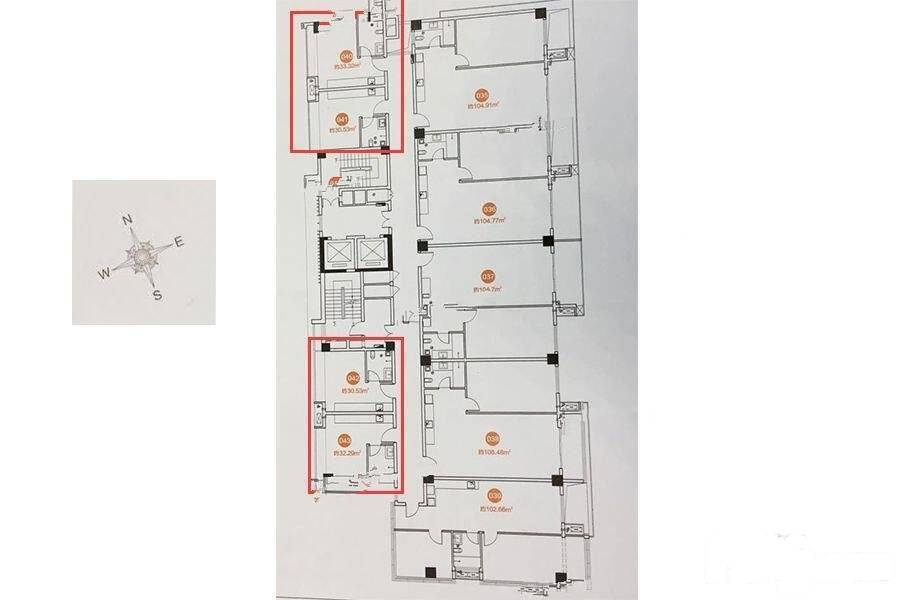 复地星光天地1室1厅1卫32㎡户型图