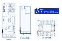 正荣财富中心1室1厅1卫41.9㎡户型图