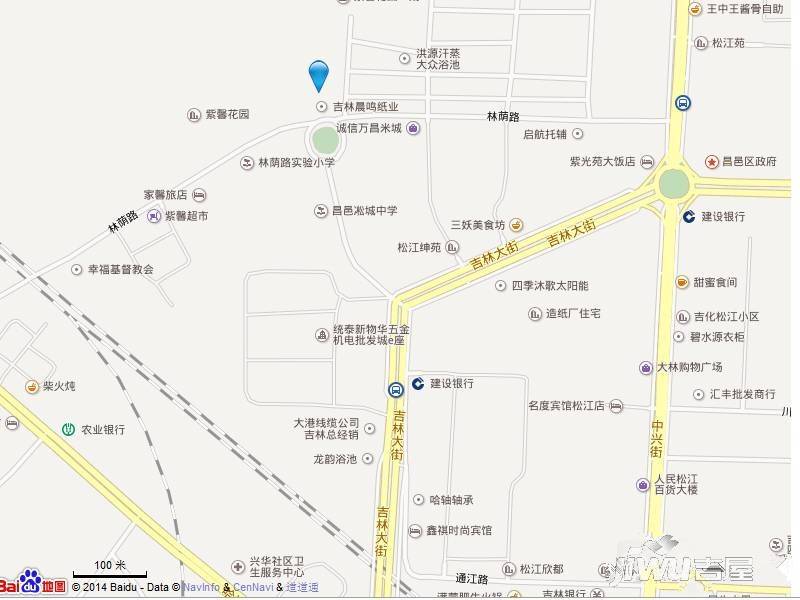 吉林昌邑万达广场位置交通图