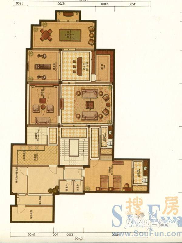 绿城御园普通住宅277㎡户型图