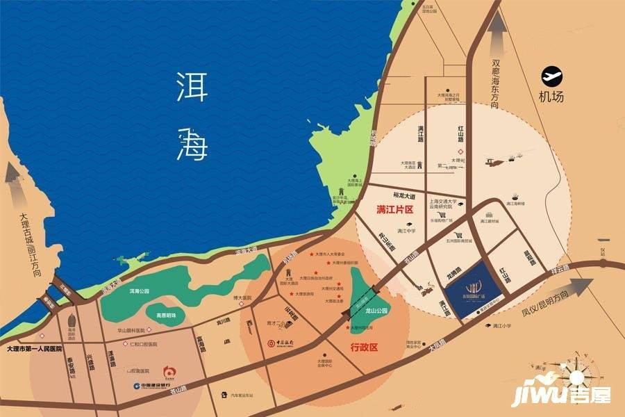 洱海国际时代广场位置交通图