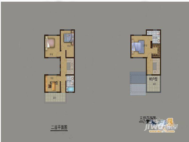 大理感通别墅5室3厅3卫177㎡户型图