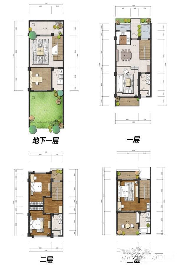 左岸高地艺术生态公社5室2厅4卫161㎡户型图