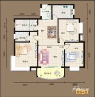 旺和山水金庭3室2厅2卫120.2㎡户型图